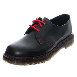Dr. Martens 1461 Black + Red Stitching Shoes USM 10